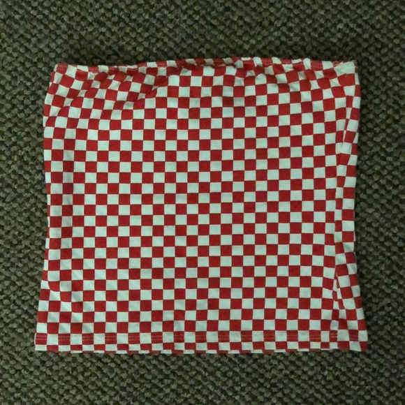 Riot queen checkerboard tube top - Picture 1 of 1